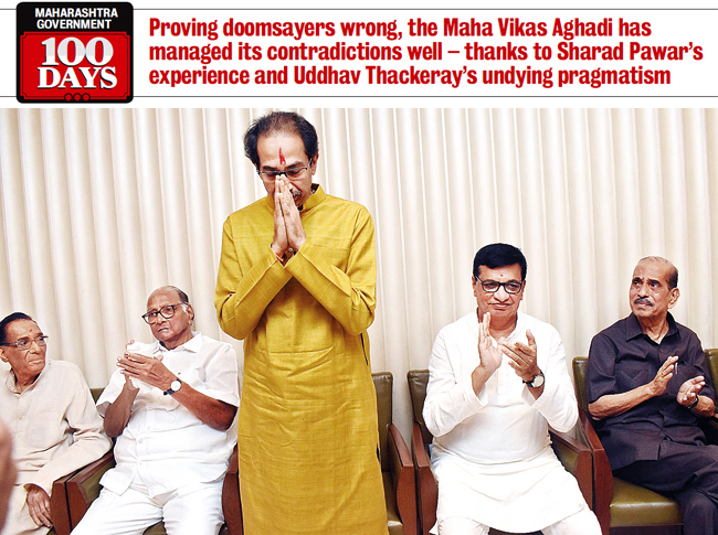 Uddhav Thackeray gets along well with deputy CM Ajit Pawar