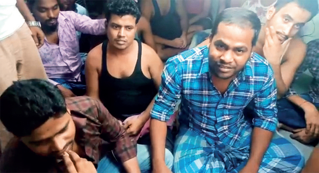 Iqbal Sheikh (in blue shirt) says dialing the BMC helpline doesn’t help