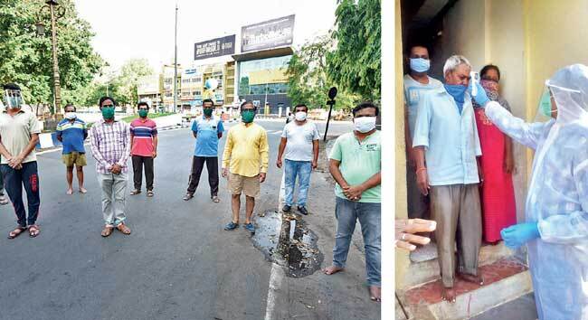 The residents formed several groups to aid with the survey, got help from social organisations who provided them with doctors; PIC: RAHUL DESHMUKH