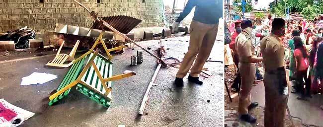 Around 500 residents gathered on the streets of the Chinchwad area on Monday and said they neither get enough food nor are they allowed to work to earn. After the agitation led to property damage, additional police force was called in to handle it