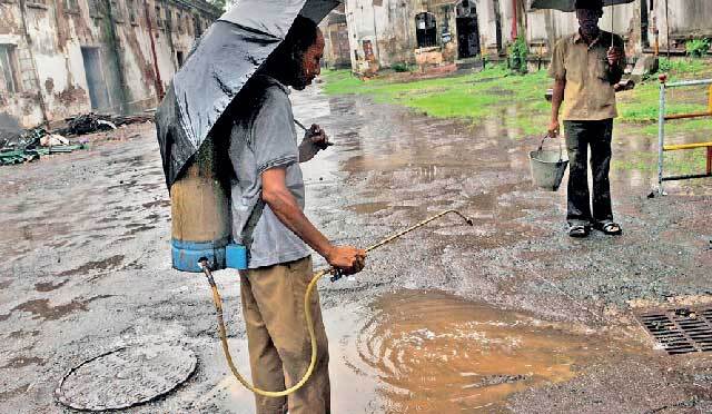 sanitisation work, pest control dept began monsoon preparations on May 18, two months behind schedule