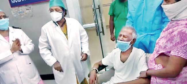 Ramlal Mali spent nearly a month at Rajawadi Hospital