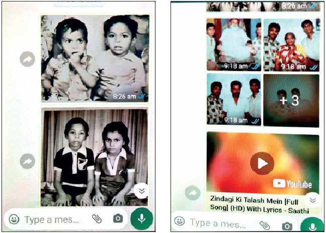 Amrish and Gaurang sent their childhood and family pics and a link to a sad Hindi song to their WhatsApp contacts before ending own lives