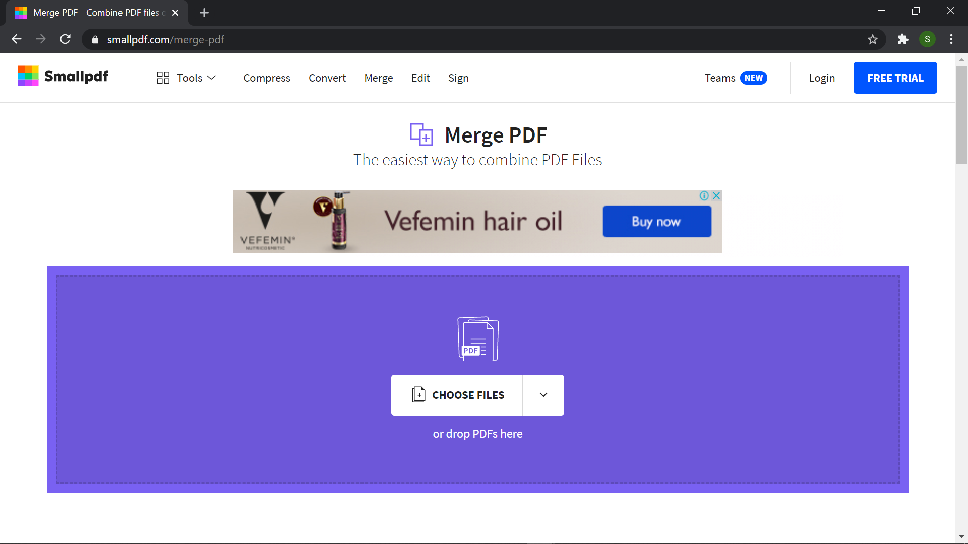 merge documents pdf creator online