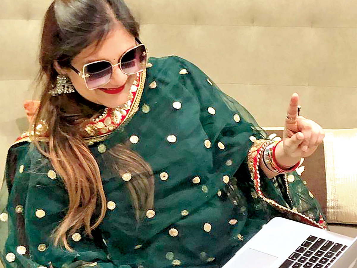 Shivika jain attending a virtual Teej party  (BCCL)