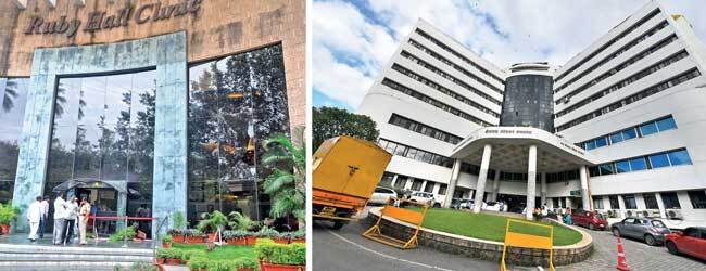 Medical facilities like (L-R) Ruby Hall Clinic, Deenanath Mangeshkar Hospital and (top left) Sassoon General Hospitals have all exhausted their bed capacity for critical cases