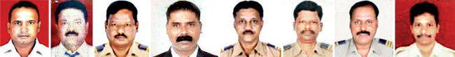 From left: Bhivsen Pingale, Ganesh Chaudhari, Arun Phadatare, Jayant Khandait, Dilip Mohite, Sharad Mohite, Jagdish Pote, Deepak Hate