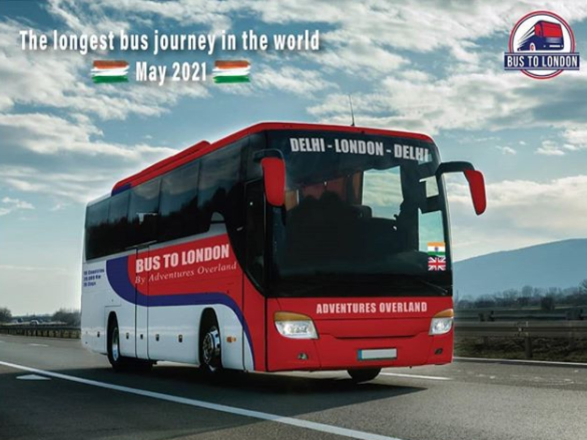 Bangalore To Mumbai Bus Route Map Delhi To London—World's Longest Bus Voyage To Start In 2021 | Times Of  India Travel