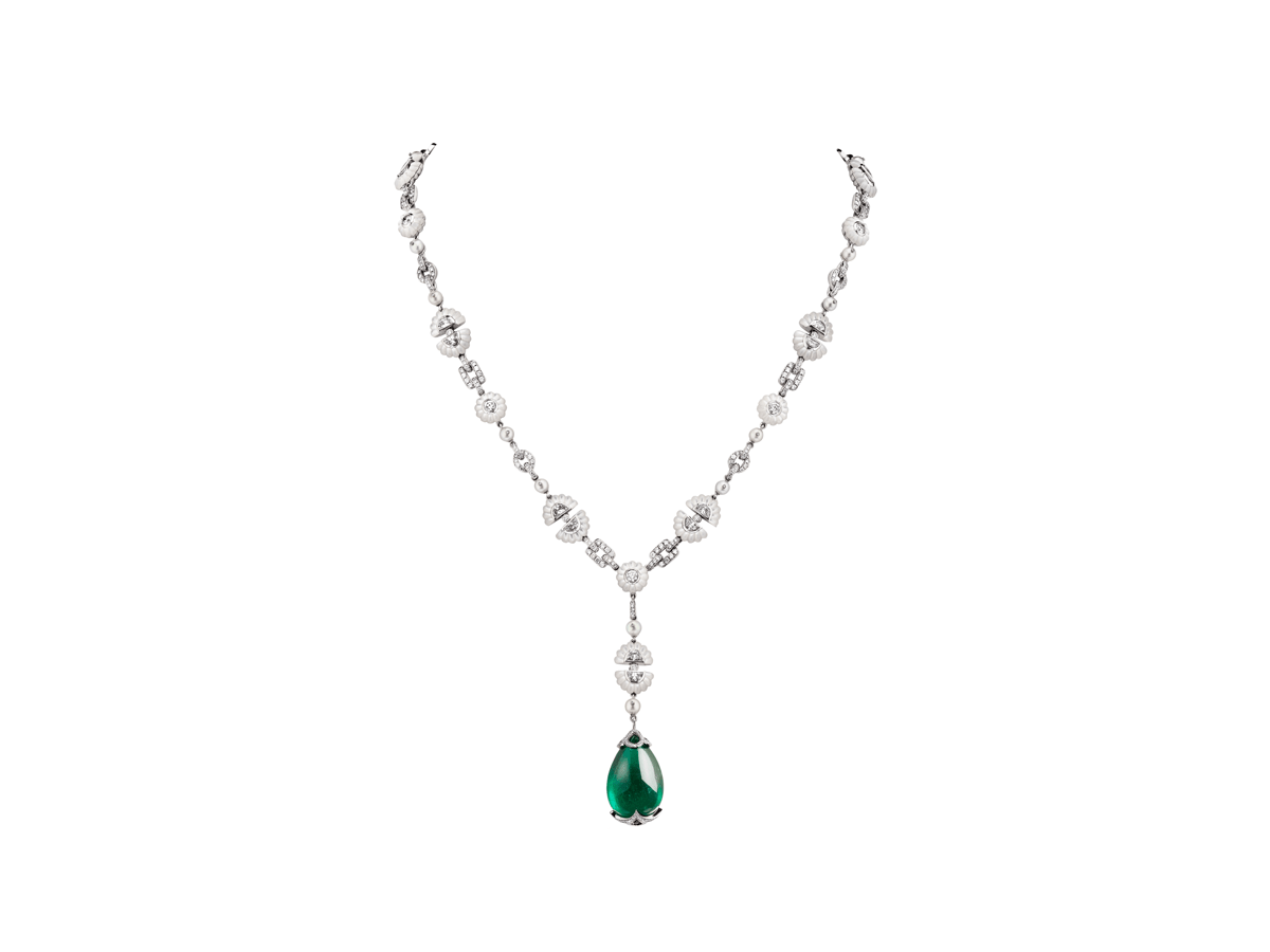Emerald necklace by Fabergé