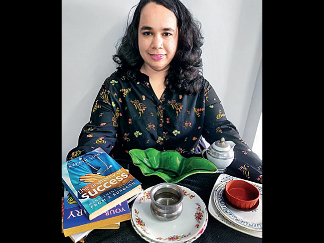 Nutritionist Aditi Prabhu says thrifted crockery has history