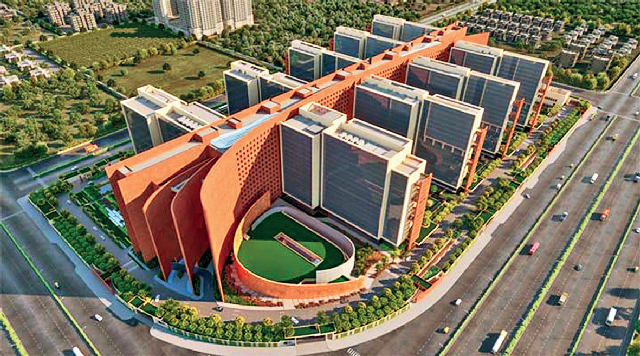 Graphic representation of how Surat Diamond Bourse will look Graphic representation of how Surat Diamond Bourse will look