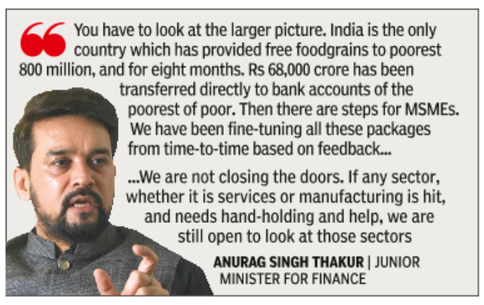 Anurag Thakur Clarification On Private Sector Lta Plan Soon India Business News Times Of India