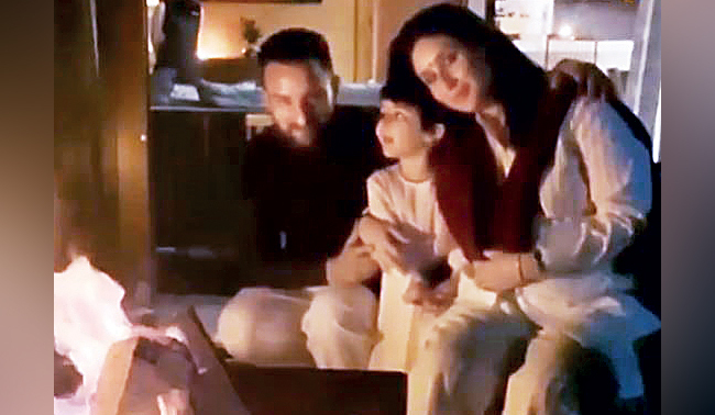 Saif Ali Khan was joined by Kareena, Taimur for Diwali