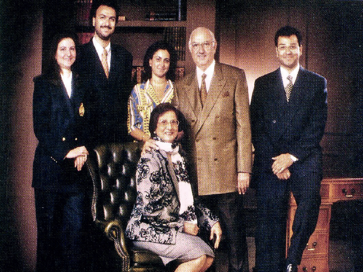 File photo of Pallonji Mistry and his family, including young Cyrus (right)
