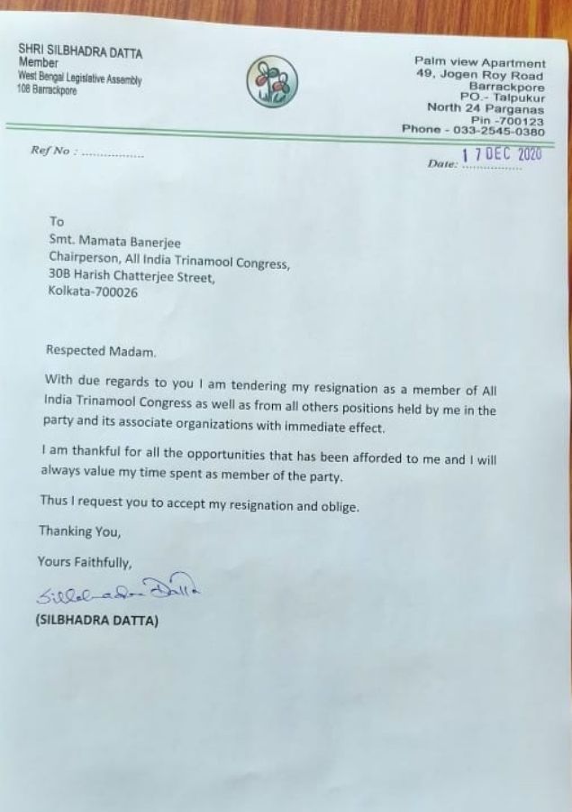 Shilbhadra Dutta Barrackpore Mla Shilbhadra Dutta Quits Tmc Kolkata News Times Of India