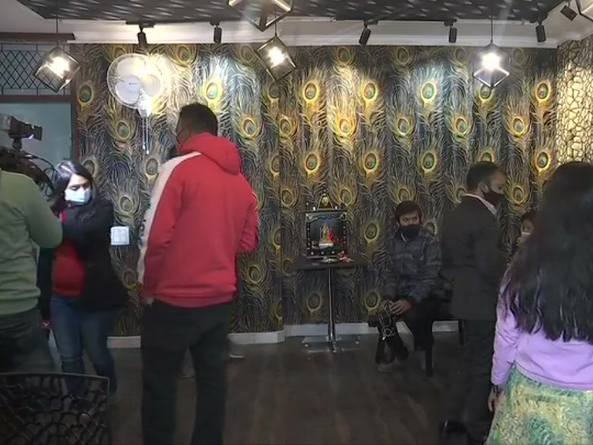 Interiors of the new Baba ka Dhaba. Photo: ANI