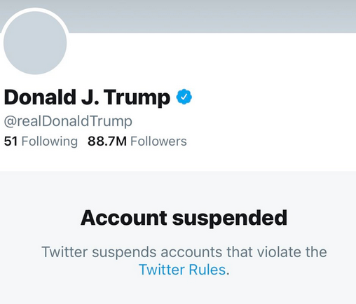 Trump Twitter Account Suspended A Farewell To Realdonaldtrump Gone After 57 000 Tweets World News Times Of India