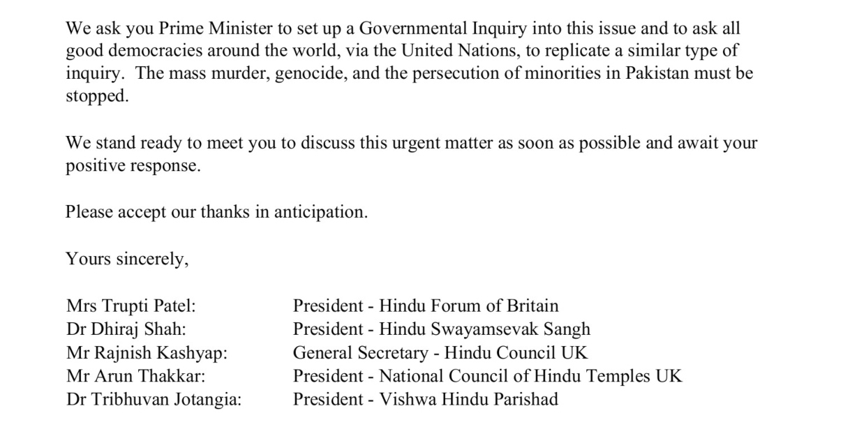 Hindu letter to UK PM Page 2 635