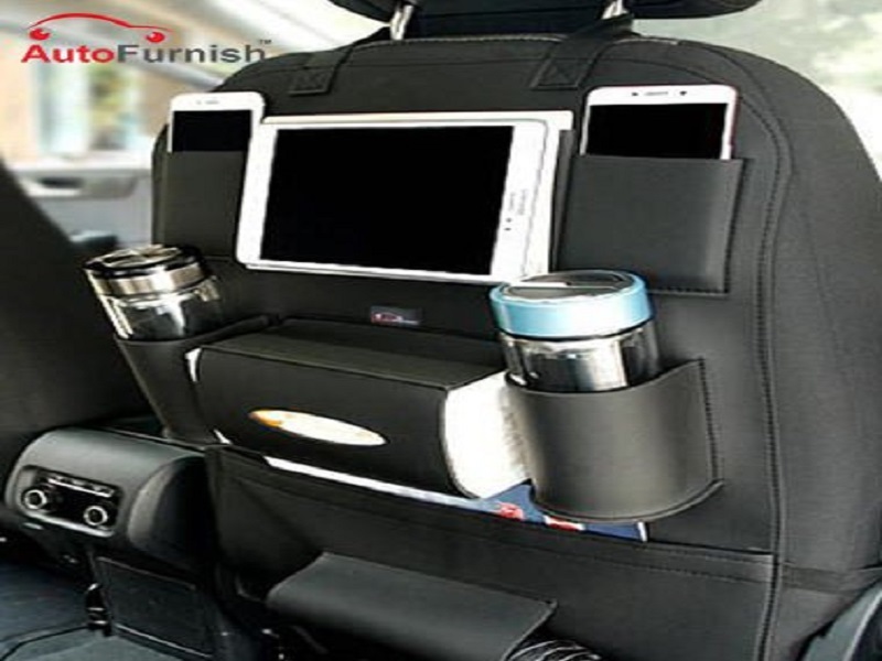 Autofurnish 3D Car Auto Seat Back Multi Pocket Storage Bag Organizer