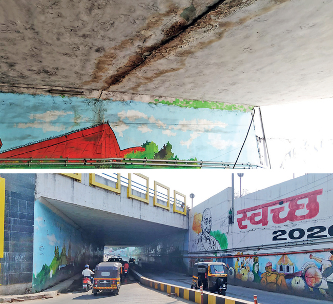 The underpass linking Kalyani Nagar and Viman Nagar cost Rs 25 crore to make; now, it has already reported some 12 accidents in just the past one year; PIC: NIKHIL GHORPADE