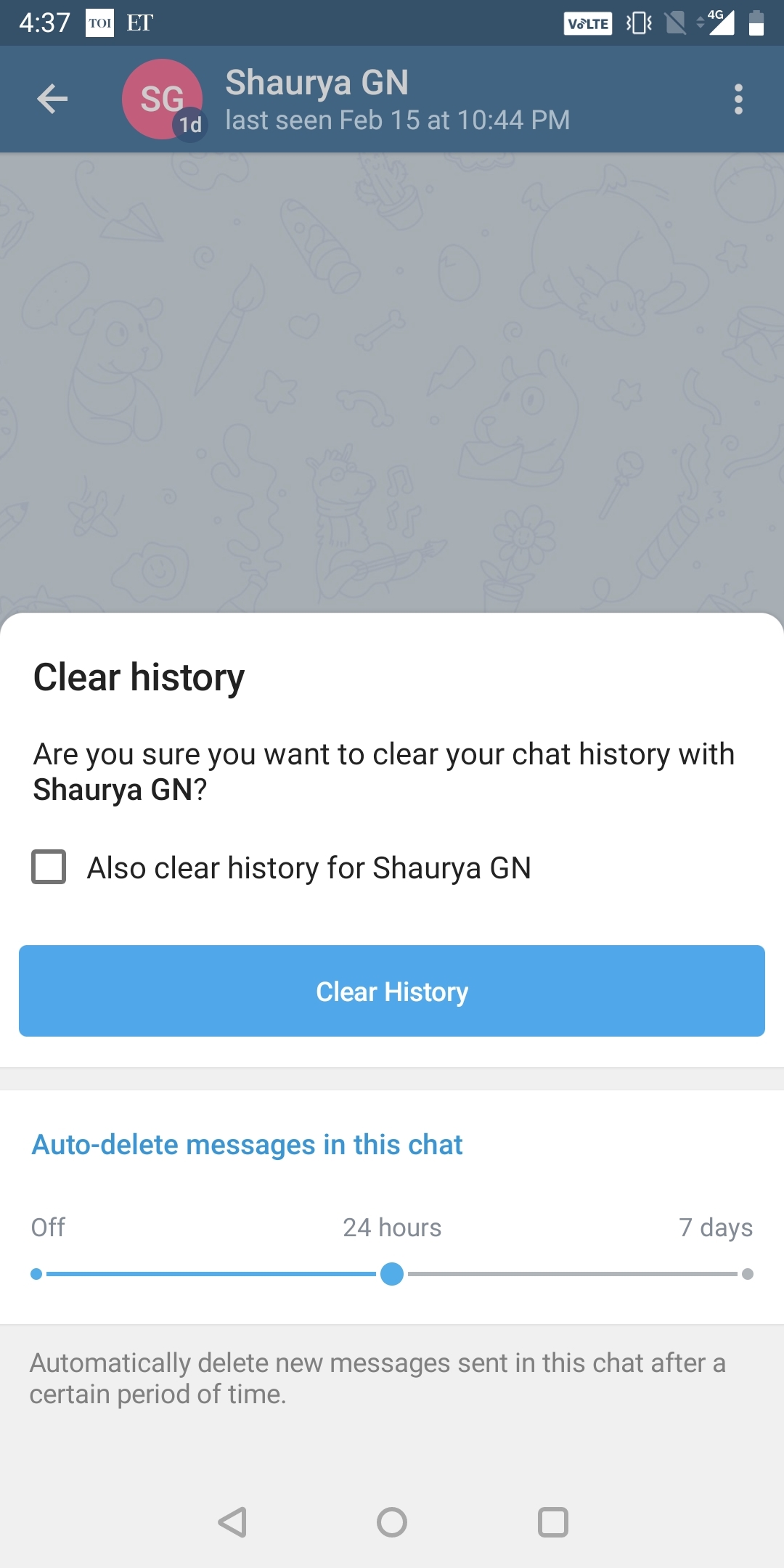 How to enable auto-delete feature on Telegram 3