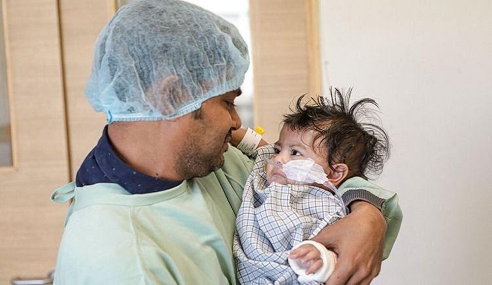 ADVT A 6month baby is covered in needles due to a lifethreatening disease, you can help save