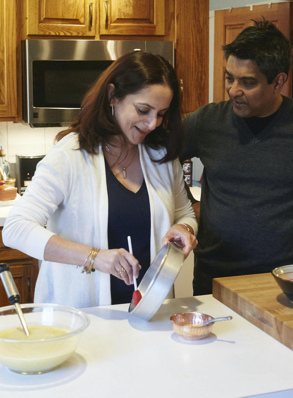 Barkha and Floyd Cardoz - Cooking in Their Kitchen - Photo Credit Lauren Volo
