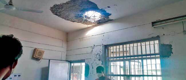 The blasts took place at 2 am on Sunday. Investigations are on; PIC: IANS
