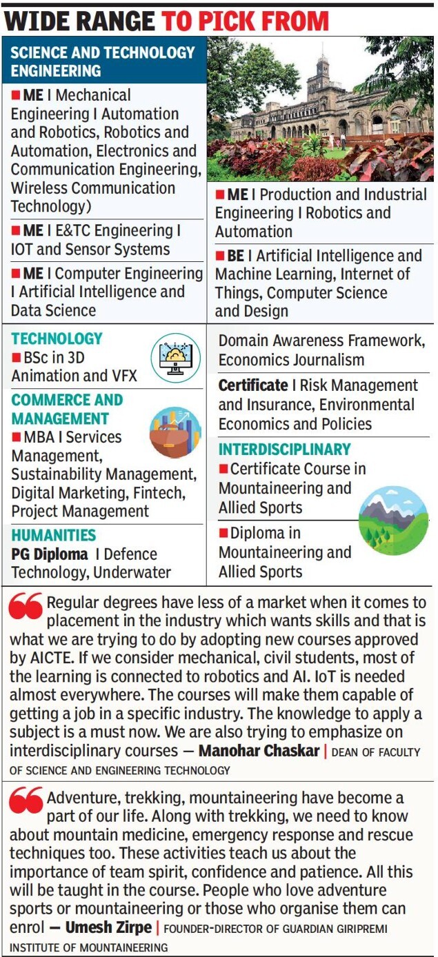 22 fresh &amp; over 400 online courses on Savitribai Phule Pune University platform