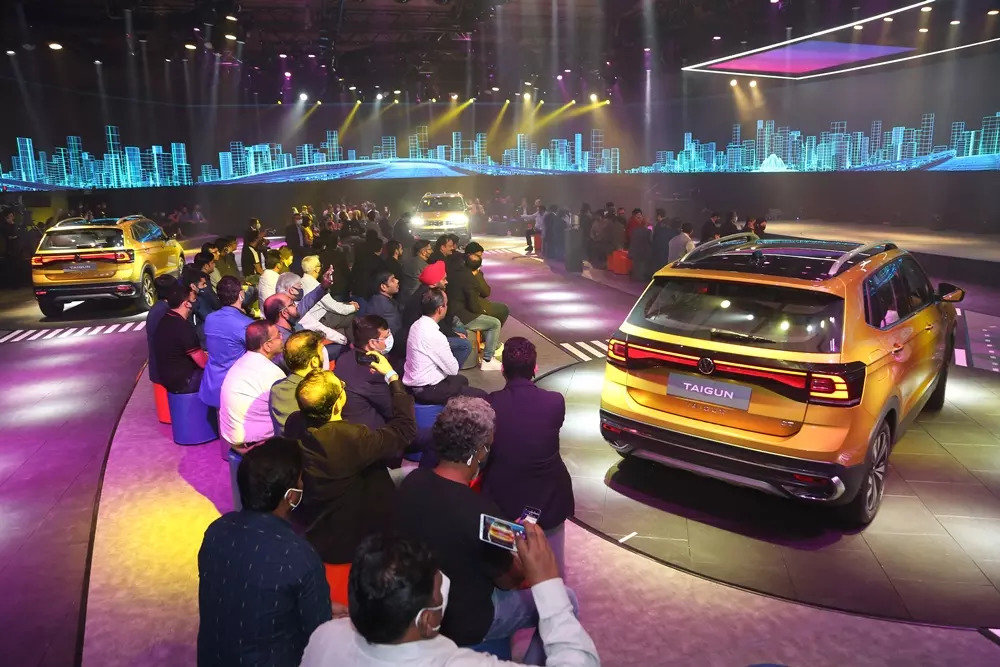 Taigun Spotlight: A spectacular light & sound show at the launch of  Volkswagen's most anticipated SUVW - Times of India