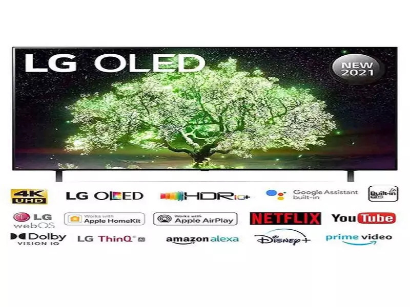 LG 139.7 cm (55 Inches) Smart 4K Ultra HD OLED TV OLED55A1PTZ (2021, Meteo Titan).