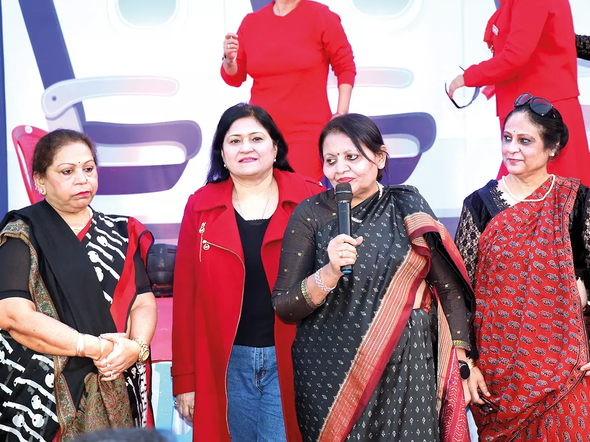 (L-R) Pooja Mohley, Dr Amrapali Trivedi, Meena Trivedi and Neena Jaideep (BCCL/Unmesh Pandey)