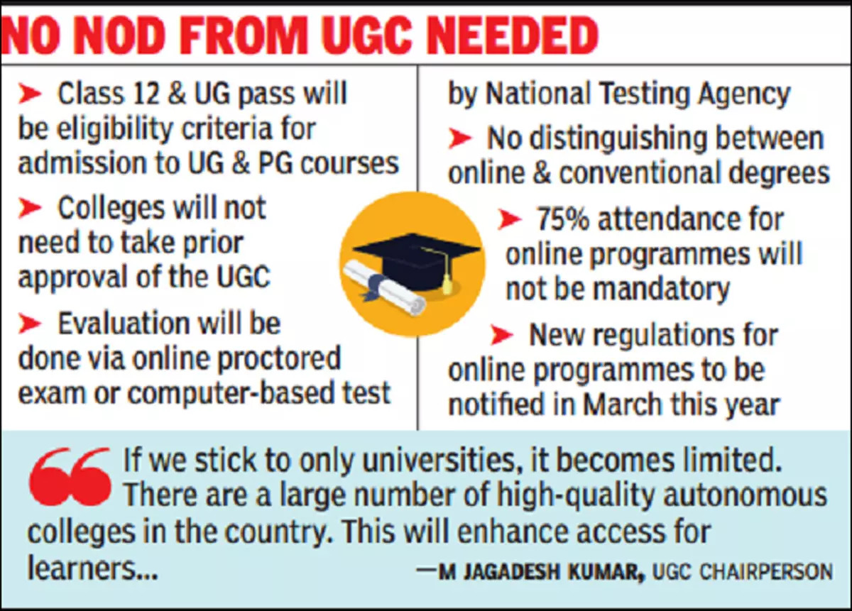 UGC to let 900 autonomous colleges offer online degrees