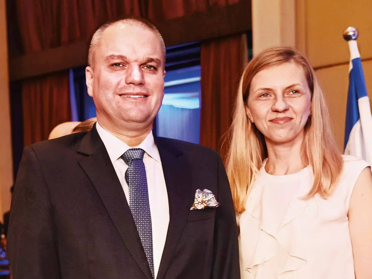 Polish ambassador Adam Buakowski  with wife Agnieszka