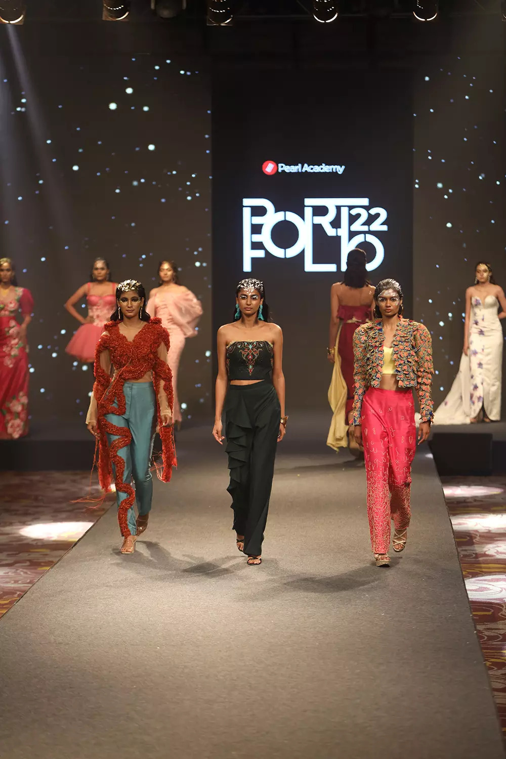 Pearl Academy&#39;s School of Fashion student work showcase at Portfolio 2022