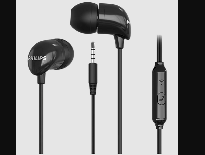 Philips TAE1126BK 94 In-Ear Wired Earphone with Mic at Rs 349