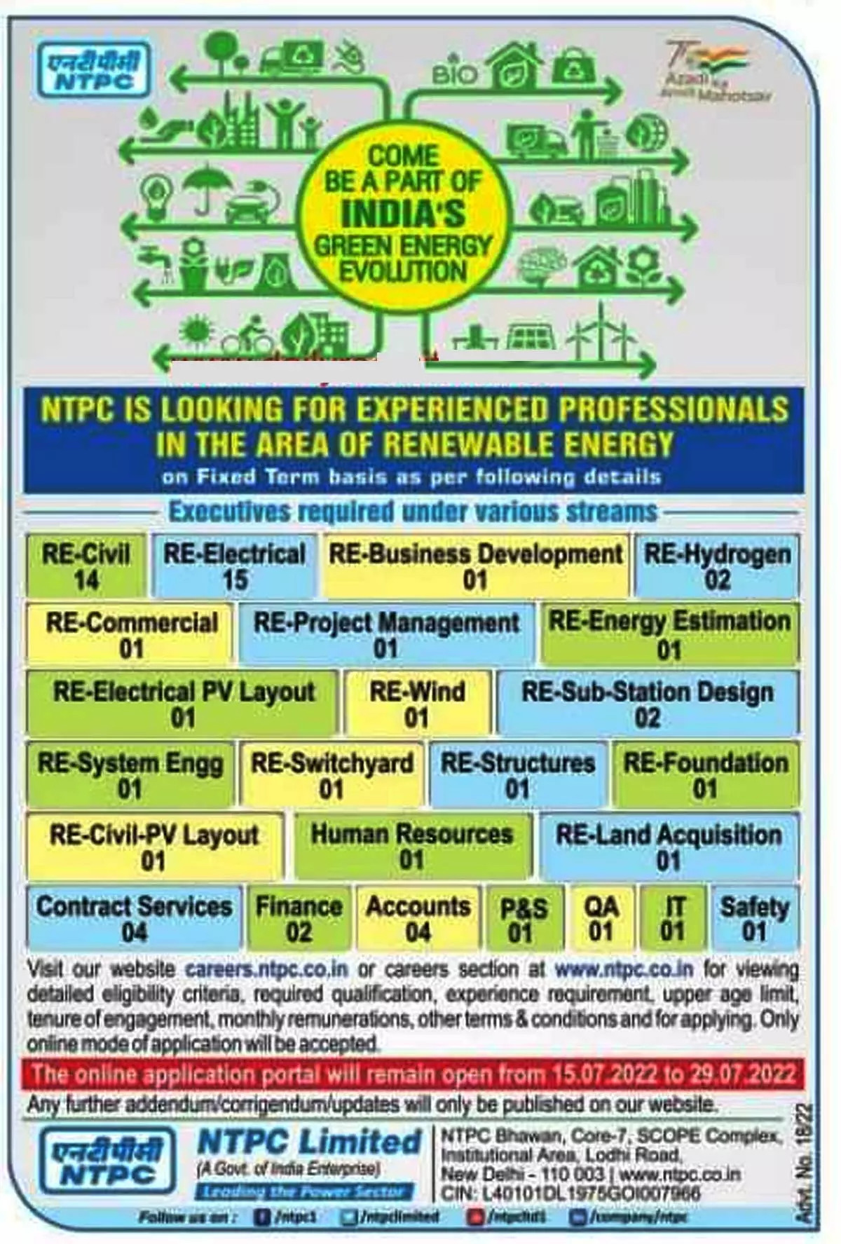 NTPC Recruitment 2022