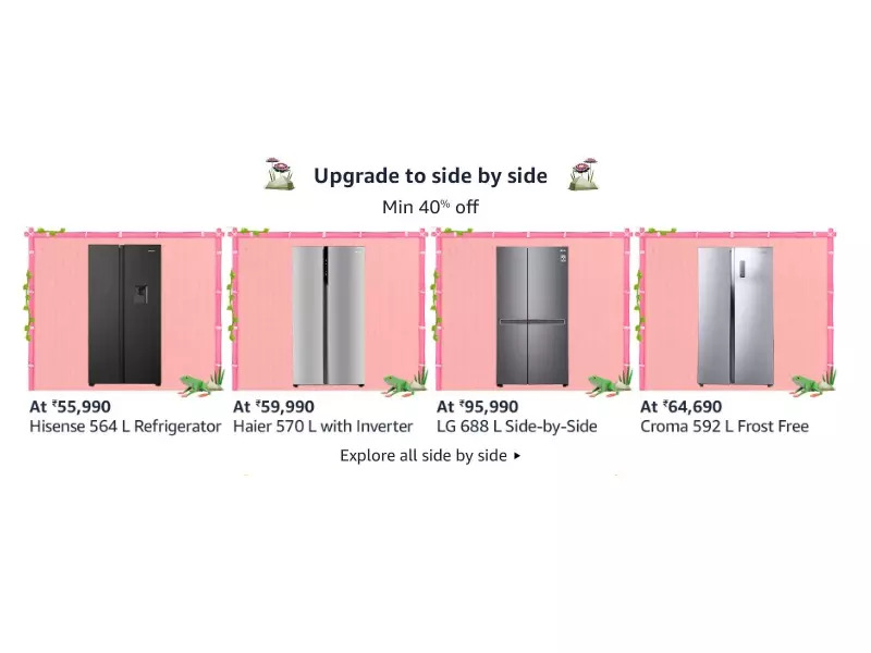 Amazon sale on refrigerators Savings of up to 45 during Amazon Prime