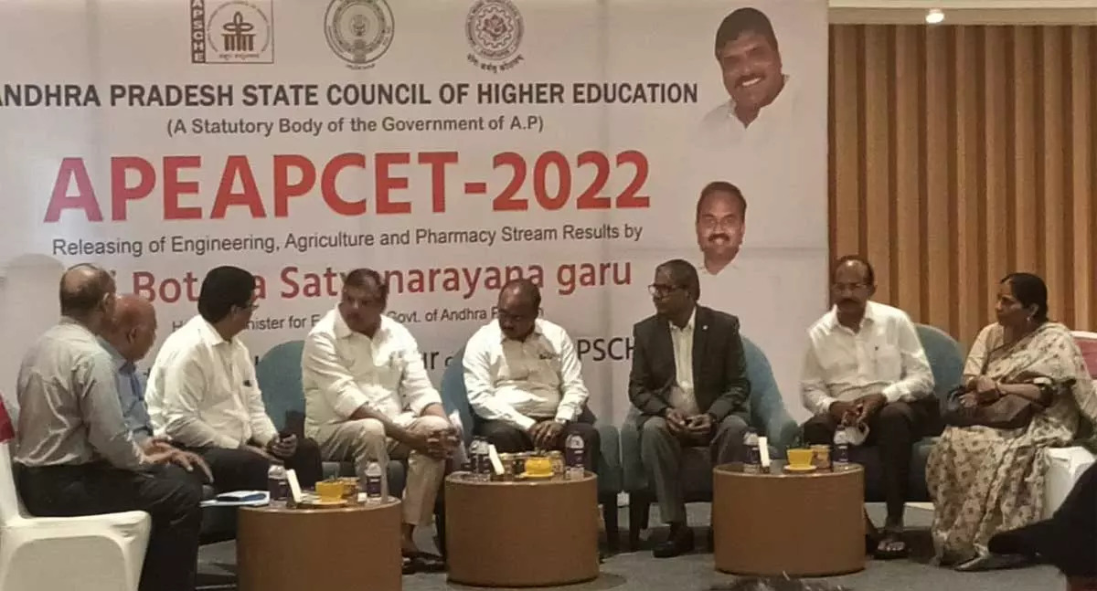 Education minister Botcha Satyanarayana announced the EAPCET-2022 results.