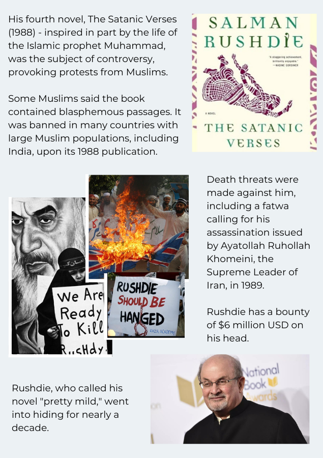 Who is Salman Rushdie Author whose book &#39;The Satanic Verses&#39; made him a target (1)