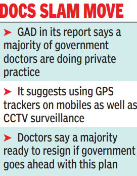 T mulls 24X7 GPS check on govt docs to stop pvt practice