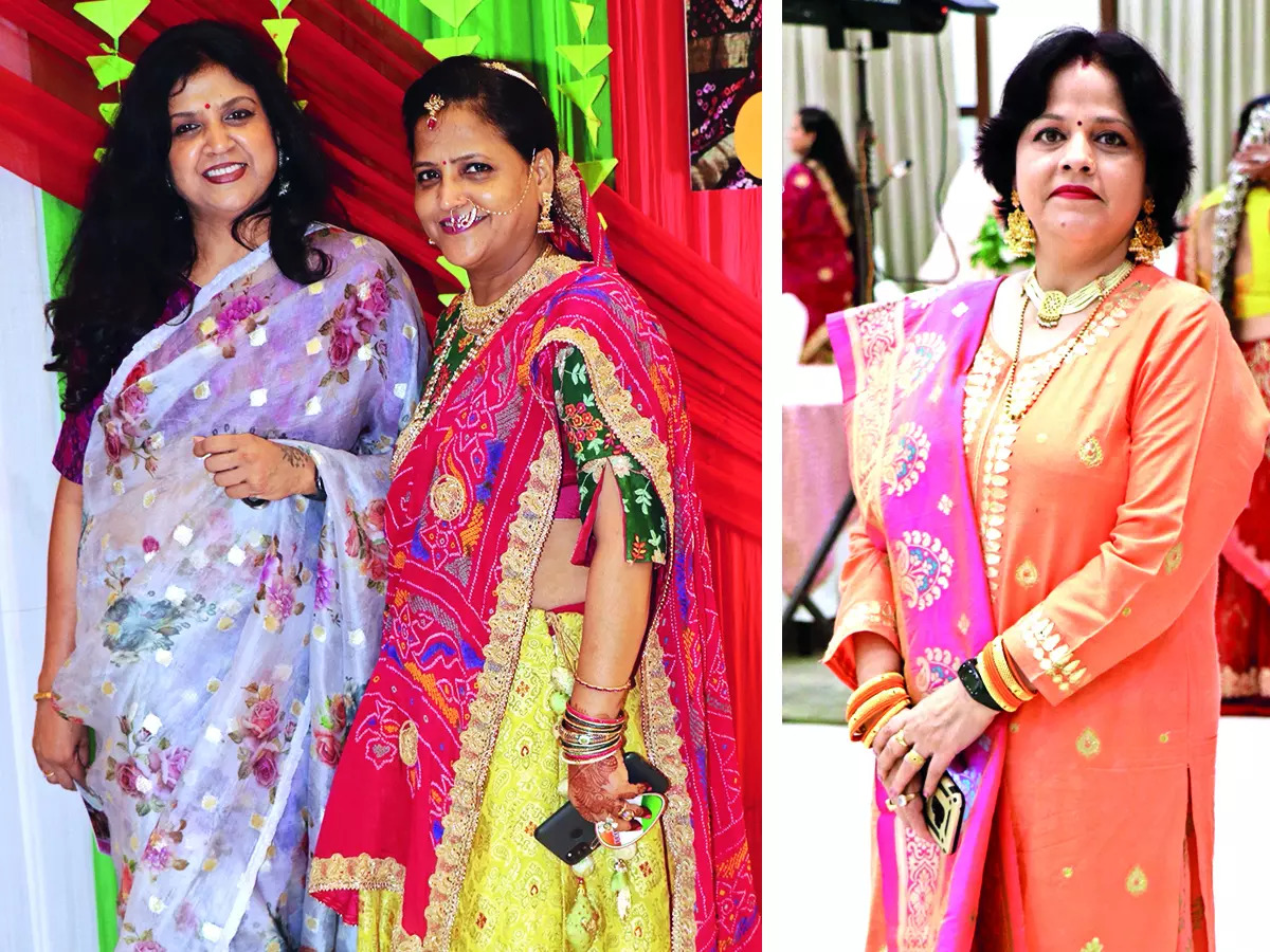 (L) Sonia Didwania and Surekha Agrawal (R) Vijaya Bajpai