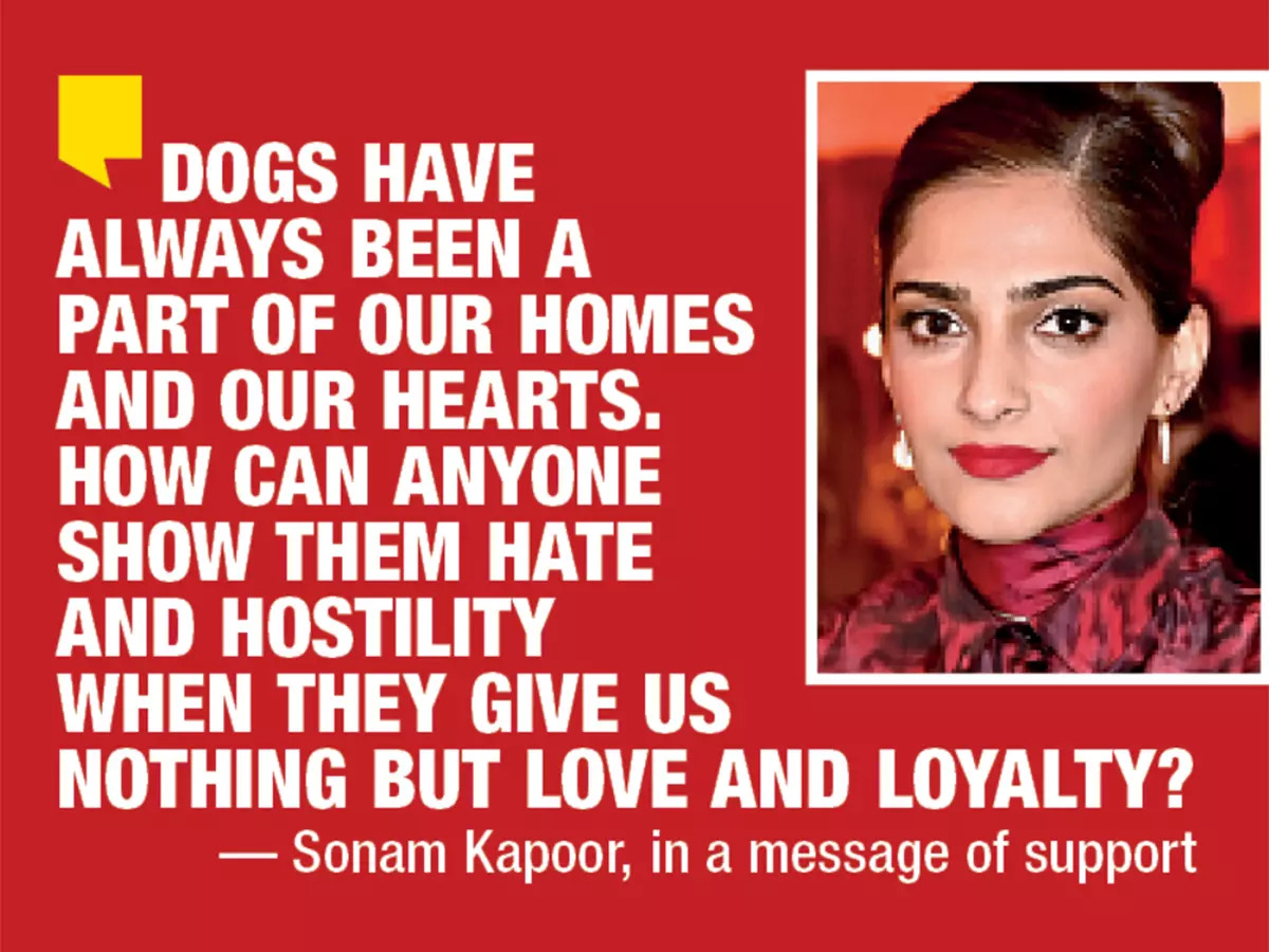 Sonam Kapoor sent a message of support to the gathering