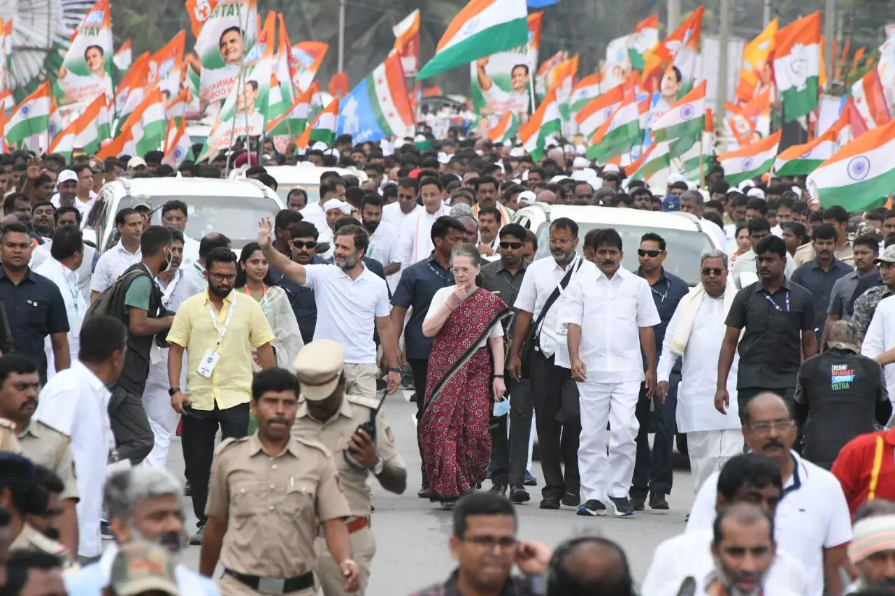 Sonia Gandhi in Bharat Jodo Yatra
