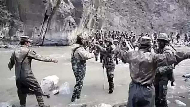 Indian and Chinese soldiers faced off in the Galwan Valley in 2020 (File photo)