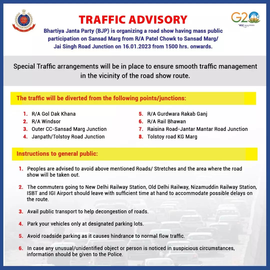traffic advisory