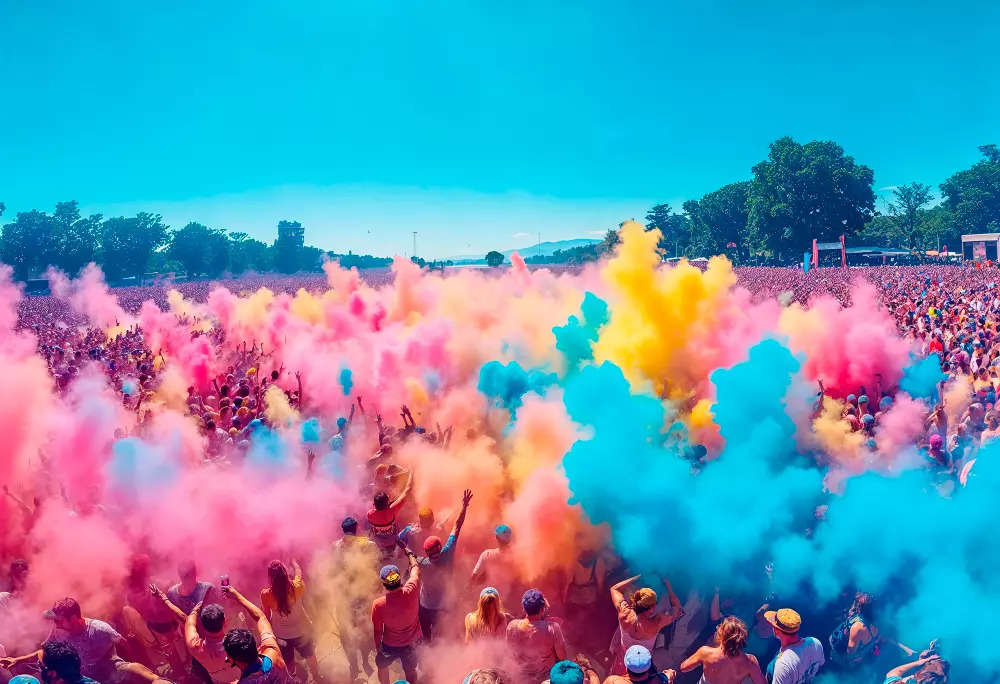 holi festival colors in india