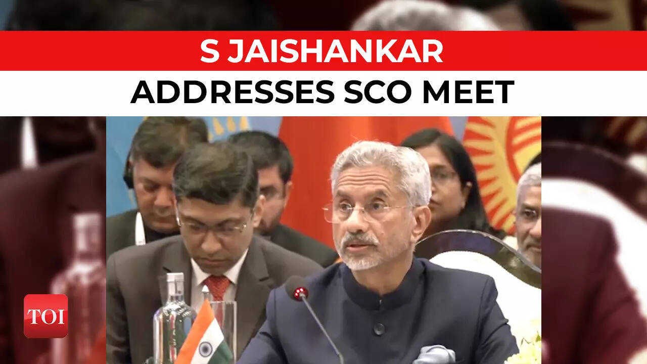 External affairs minister S Jaishankar addresses SCO meet in Goa