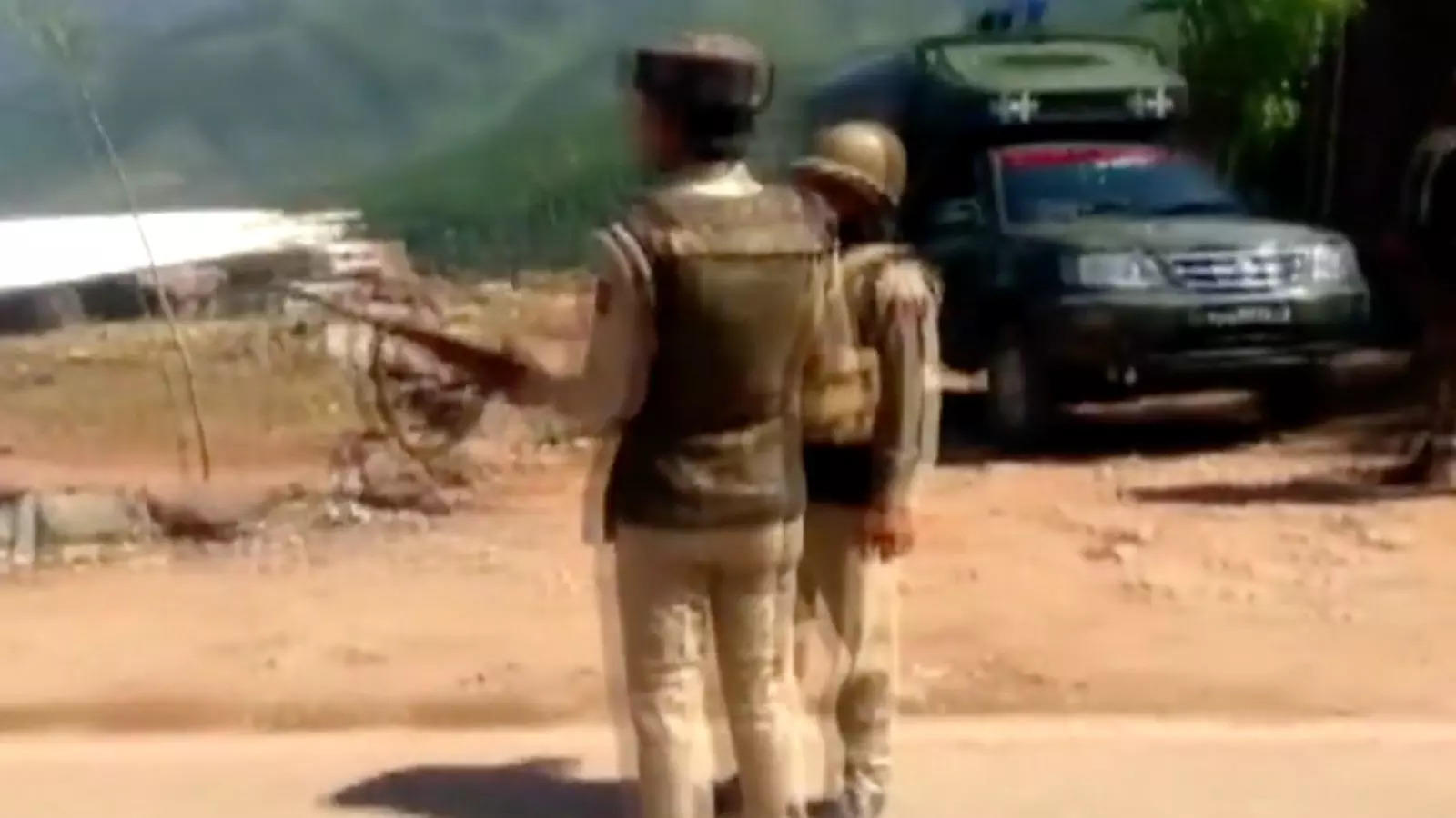 J&K: Security Forces Cordon Off The Area As Encounter Breaks Out ...