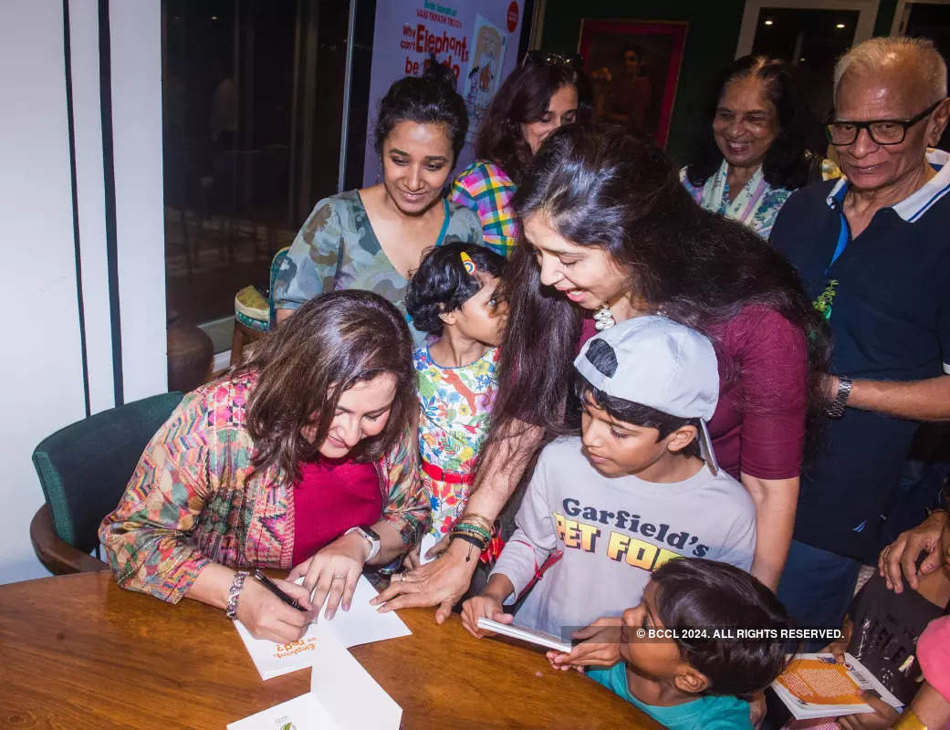 Celebs attend the launch of author Vani Tripathi Tikoo’s book Why Can’t Elephants Be Red?